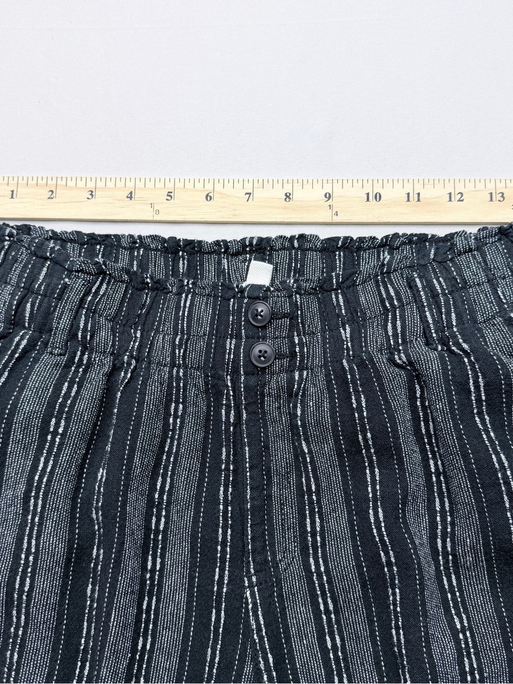 Briggs New York Black & Gray Striped Wide-Leg pants - Picture 5 of 8